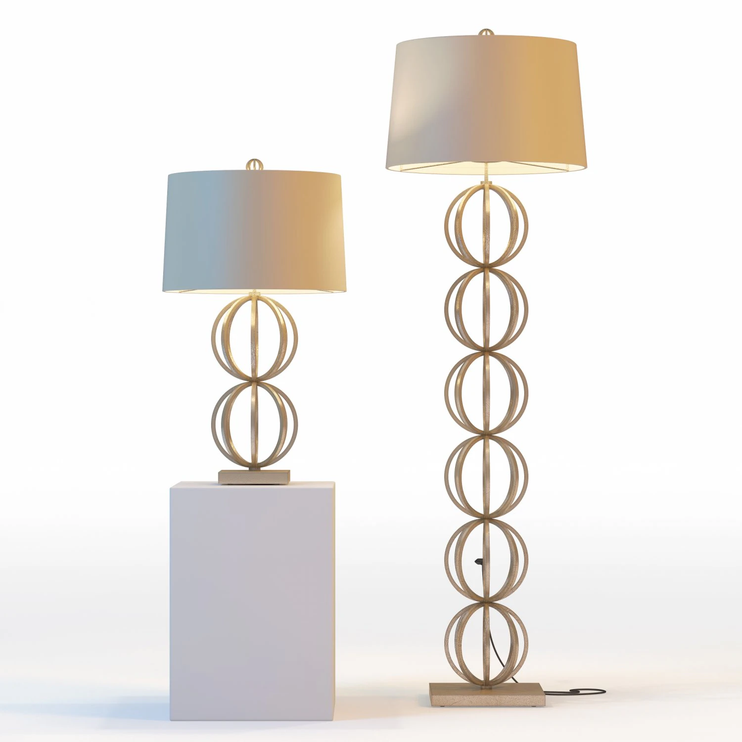arteriors millenium lamps 3D Model .c4d .max .obj .3ds .fbx .stl .blend 