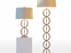 arteriors millenium lamps Model 3D