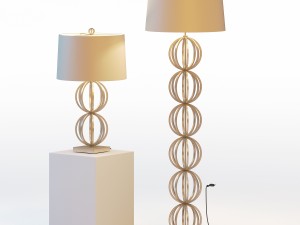 arteriors millenium lamps Model 3D