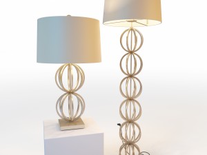 arteriors millenium lamps Model 3D