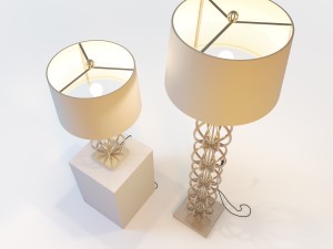 arteriors millenium lamps Model 3D