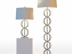 arteriors millenium lamps Model 3D