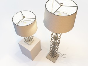 arteriors millenium lamps Model 3D