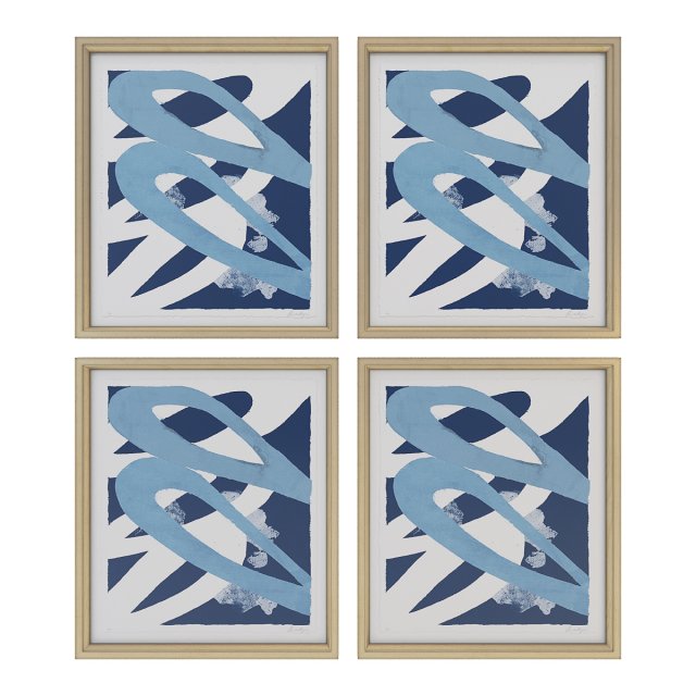 charlotte morgan blue abstracts 3D Модель .c4d .max .obj .3ds .fbx .stl .blend 