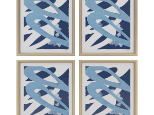 charlotte morgan blue abstracts Model 3D
