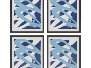 charlotte morgan blue abstracts 3D Модель