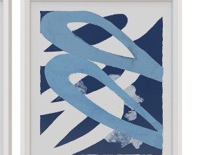charlotte morgan blue abstracts 3D Модель