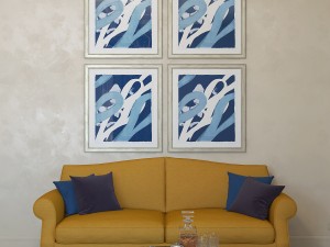 charlotte morgan blue abstracts 3D Модель