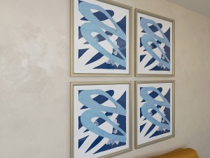 charlotte morgan blue abstracts 3D Модель