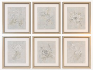 charlotte morgan silver leaf fresco flowers Model 3D