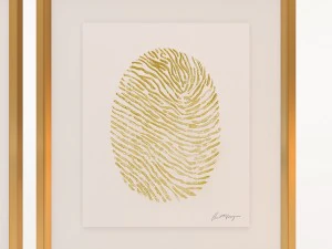 charlotte morgan hand painted gold fingerprints 3D Model