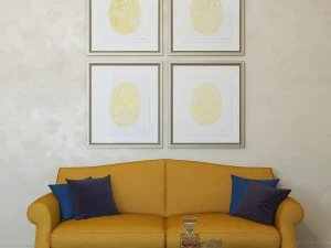 charlotte morgan hand painted gold fingerprints 3D Model