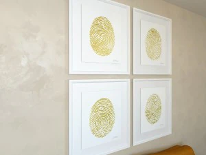 charlotte morgan hand painted gold fingerprints 3D Model