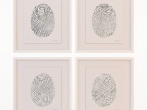 charlotte morgan hand painted silver fingerprints 3D-Modell