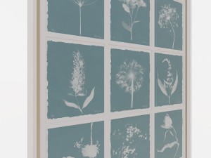charlotte morgan wild meadow flowers nine piece 3D-Modell