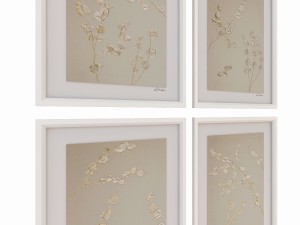 charlotte morgan metallic eucalyptus stems 3D मॉडल