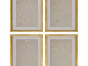 charlotte morgan metallic eucalyptus stems 3D मॉडल