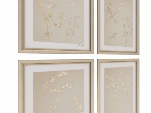 charlotte morgan metallic eucalyptus stems 3D मॉडल