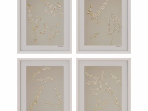charlotte morgan metallic eucalyptus stems 3D मॉडल