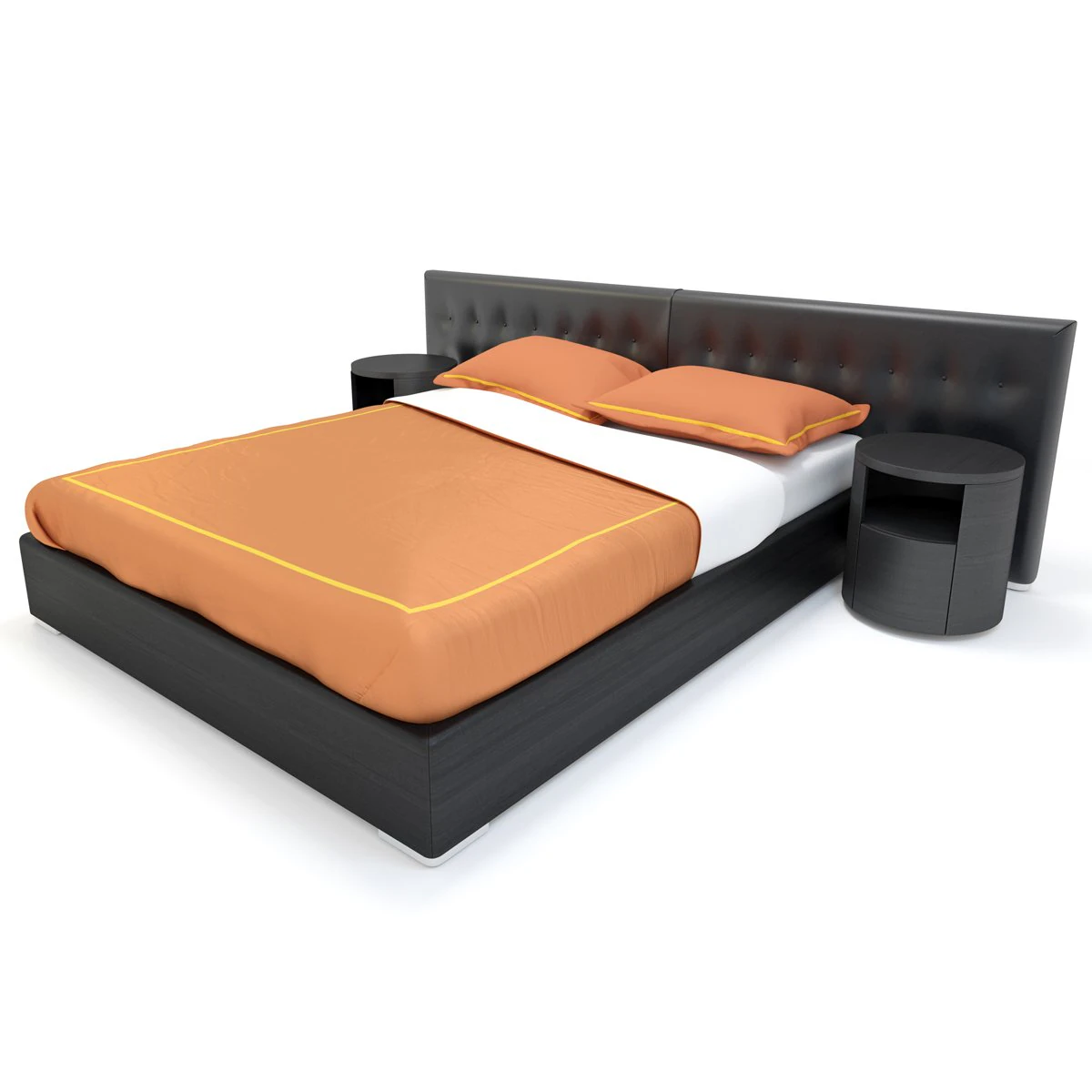 bed 3D Model .c4d .max .obj .3ds .fbx .stl .blend 