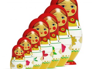 russian dolls 3D Model
