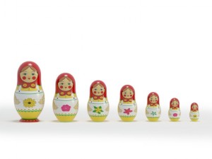 russian dolls 3D Model