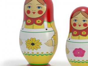 russian dolls 3D Model