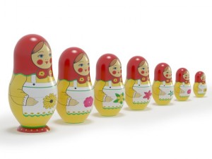 russian dolls 3D Model