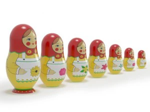 russian dolls 3D Model