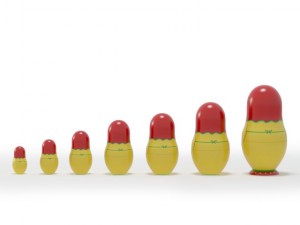 russian dolls 3D Model