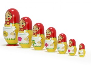 russian dolls 3D Model
