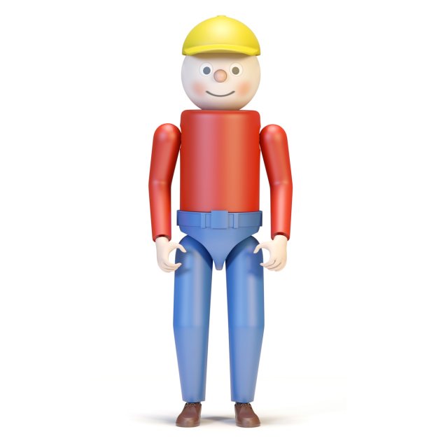toy character 3D Model .c4d .max .obj .3ds .fbx .stl .blend 