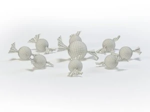 glass candies 3D Model