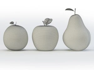glass fruits 3D Model