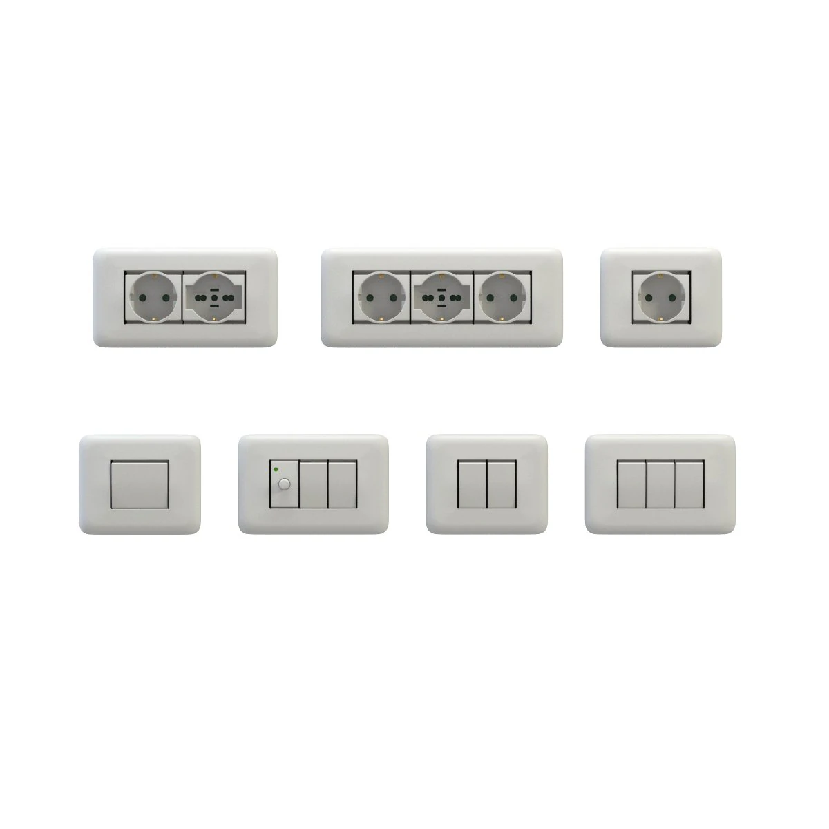 sockets and switches 3D Model .c4d .max .obj .3ds .fbx .stl .blend 