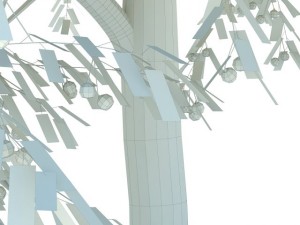 cherry tree with berries 3D Model