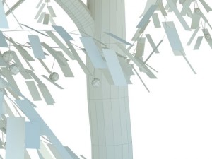 cherry tree with berries 3Dモデル