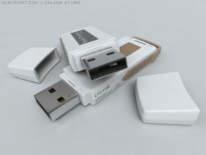 usb flash drive 3D Model