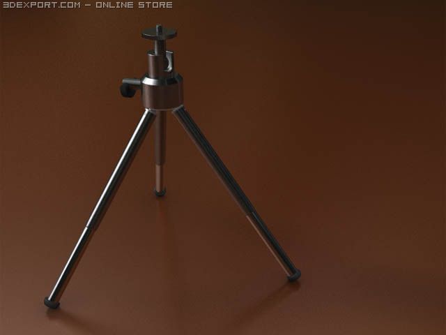 mini tripod 3D Model .c4d .max .obj .3ds .fbx .stl .blend 