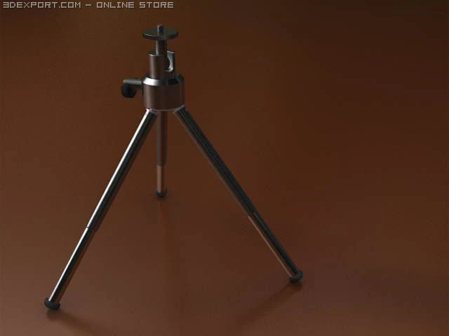 mini tripod 3D Model .c4d .max .obj .3ds .fbx .stl .blend 