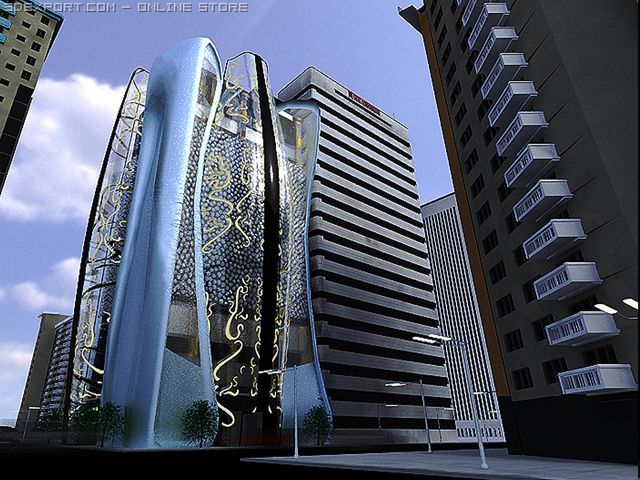 light building vray Modelo 3D .c4d .max .obj .3ds .fbx .stl .blend 