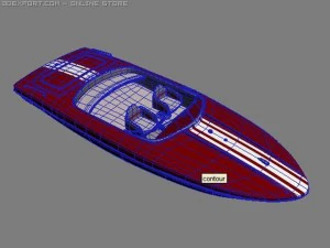speed boat-vray 3D Model