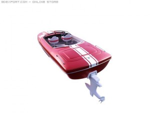 speed boat-vray 3D Модель
