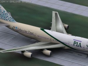 b 747 pia colours of the desert 3D Модель
