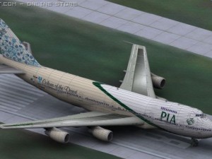 b 747 pia colours of the desert 3D Model