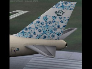 b 747 pia colours of the desert 3D Model