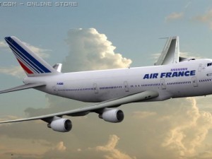 b 747 air france livery 3D Модель