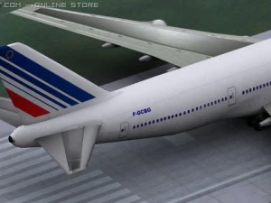 b 747 air france livery 3D Model