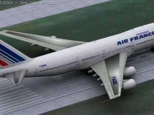 b 747 air france livery 3D Model