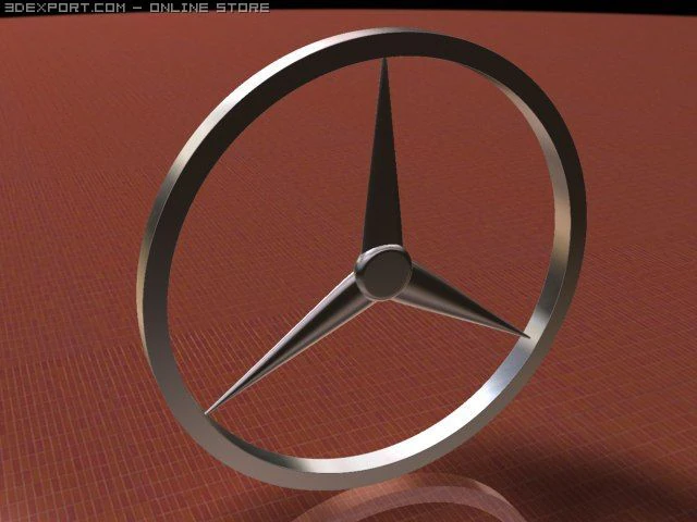 benz logo 35 lakh faces 3D Model .c4d .max .obj .3ds .fbx .stl .blend